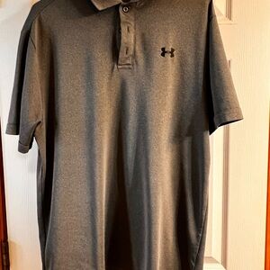 LG Men's Under Armor Gray Polo Shirt